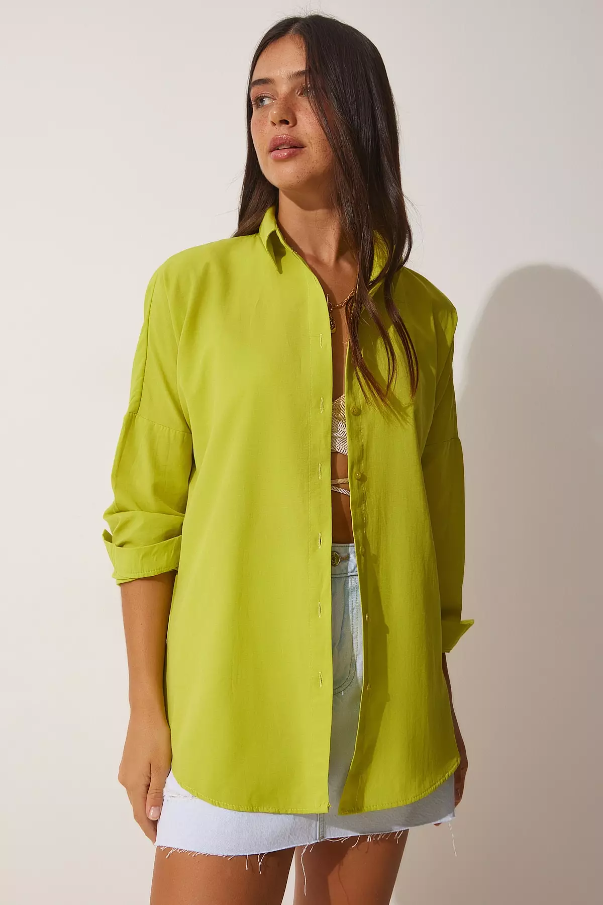Oversize Long Basic Shirt