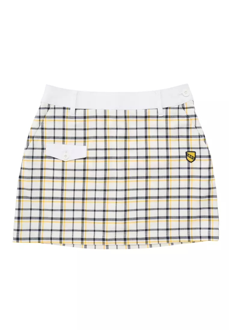 Checkered shop golf skirt