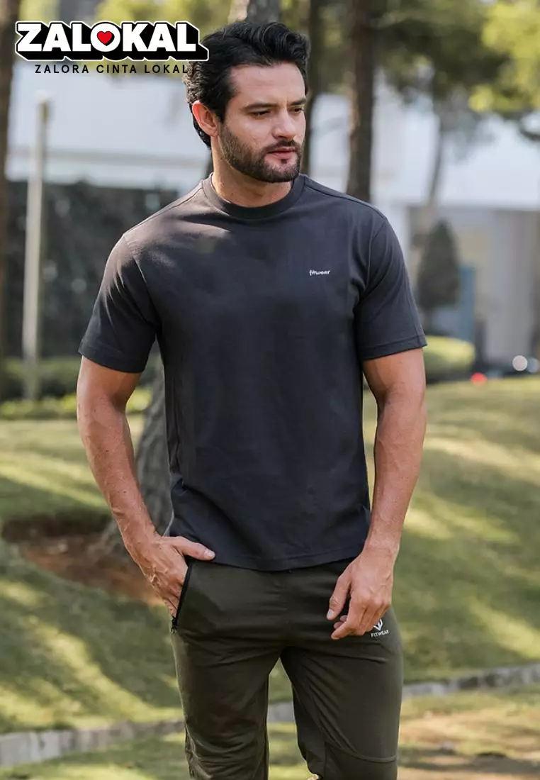 Fitwear - Koas Pria TOMMY PREMIUM COTTON SHORTSLEEVE - GRAY 24S