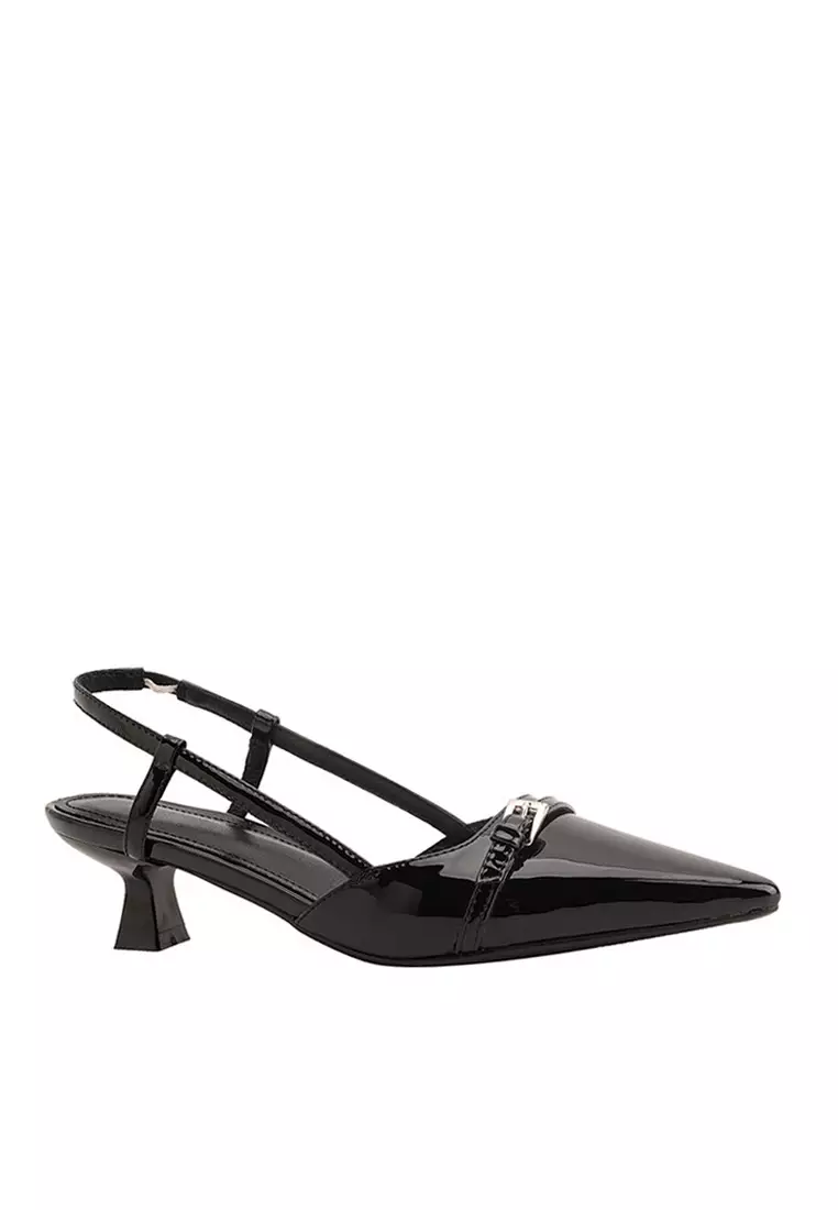 Discount on Twenty Eight Shoes  shoes - SKU: VANSA Sheep patent leather Back Slingback Mid Heels VSW-H-60724