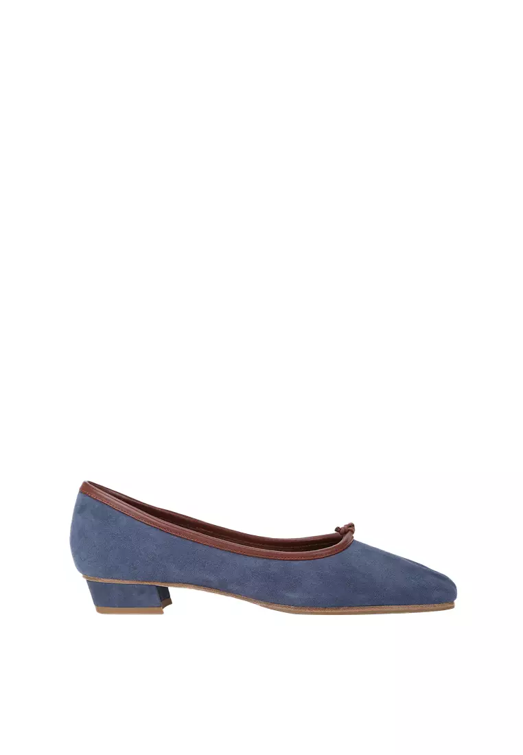 Discount on Beracamy  shoes - SKU: Beracamy Pleated Square Block Heel Evening Slipper - Moonlight