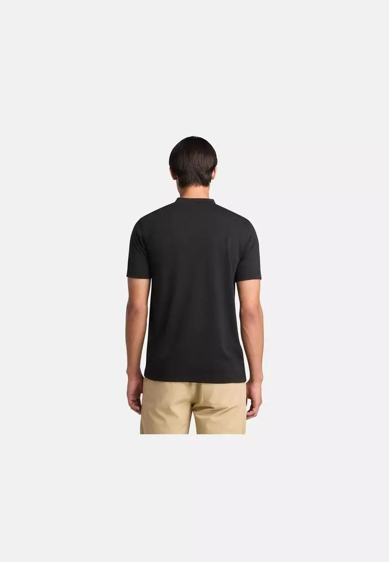 Quick-Dry Short Sleeve Polo Black for Mens