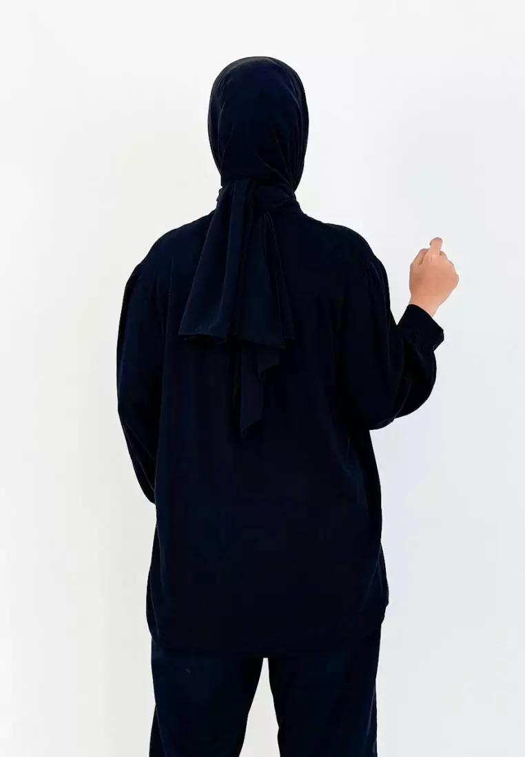 Kemeja Cotton Grenda [Hitam]