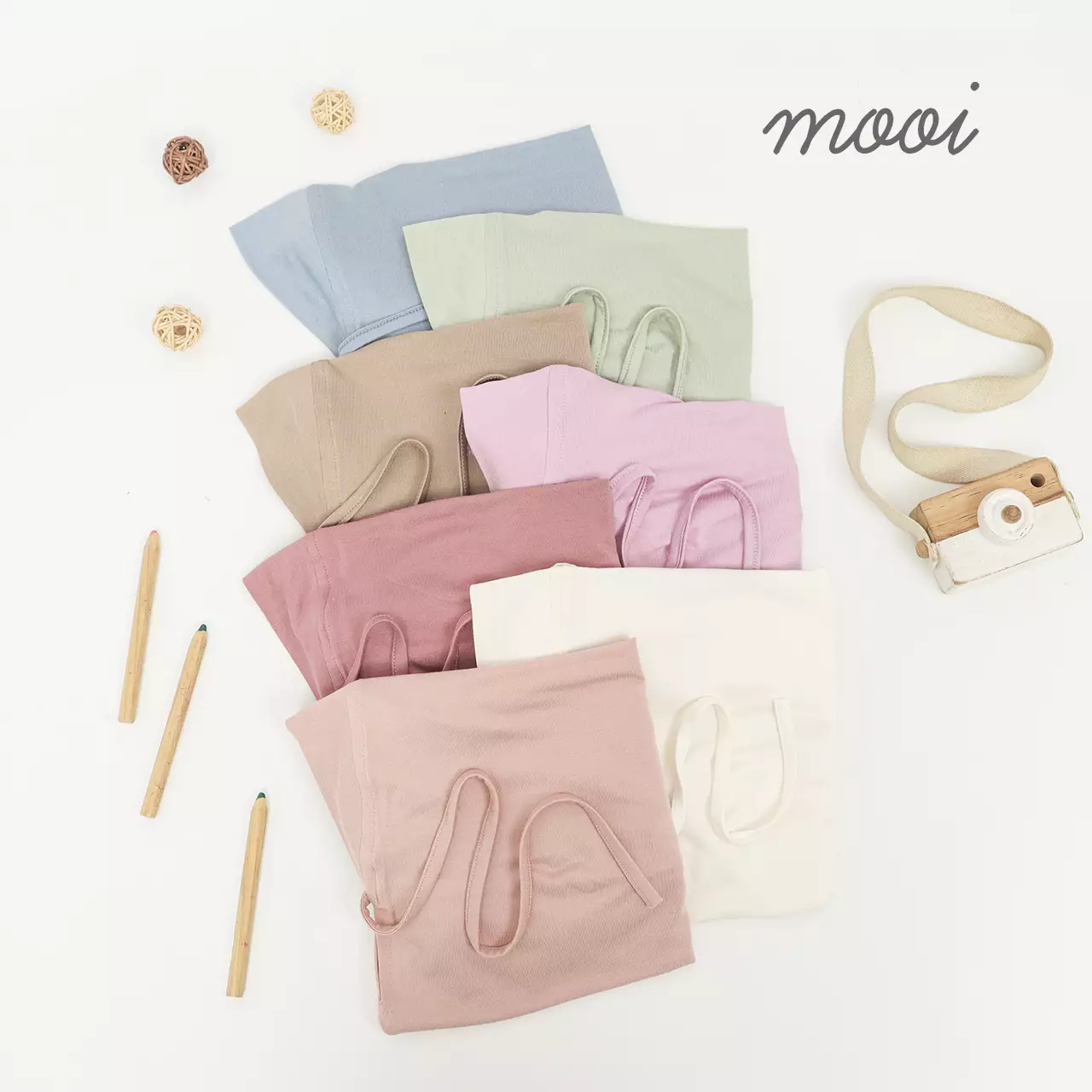 Mooi Hijab Ruffle Anak Jilbab Anak Perempuan - Clay Red