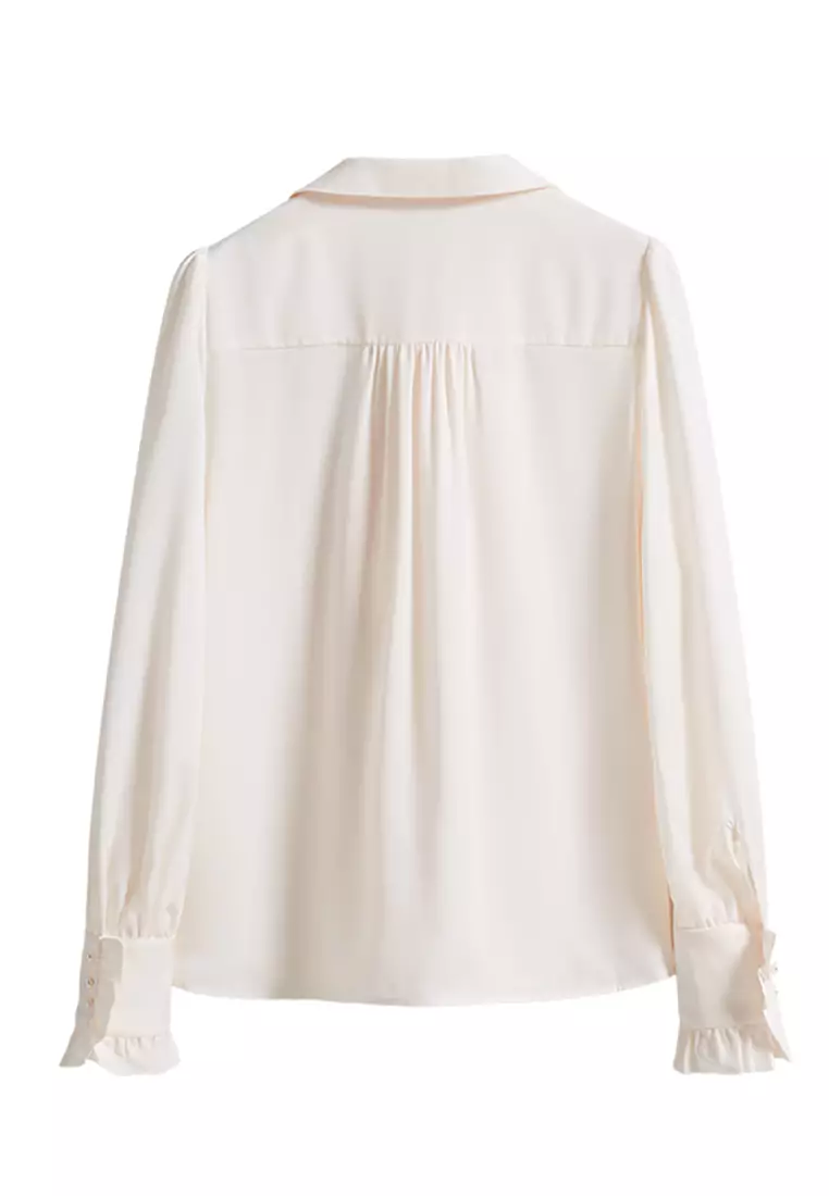 Front Tie Loose Blouse
