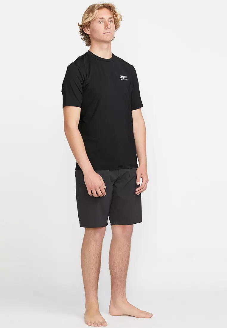 MTG MODSTONE LOOSE SHORT SLEEVE RASHGUARD BLACK