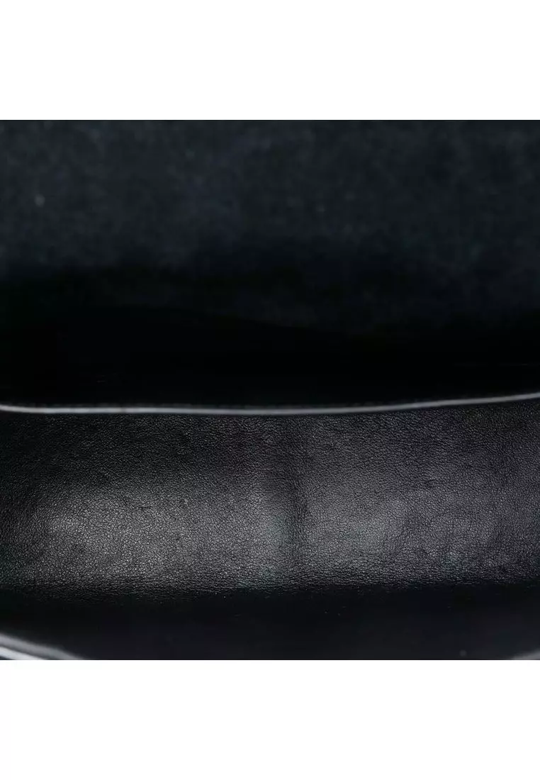 Pre-Loved Saint Laurent Large Patent Vicky Crossbody
