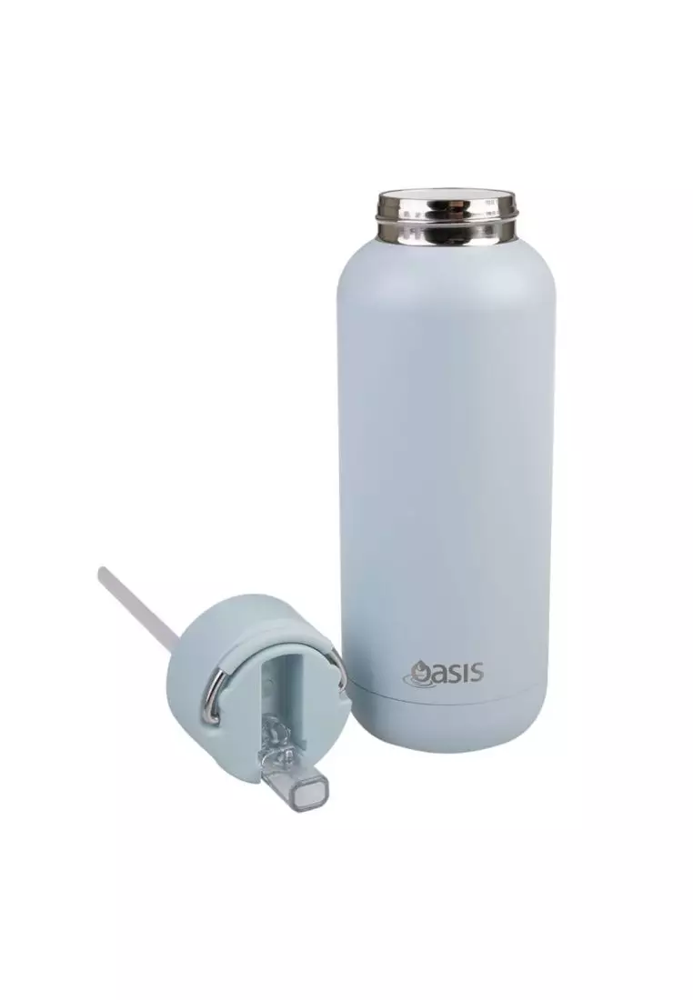 Oasis Stainless Steel Insulated Ceramic Moda Bottle 1L - Sea Mist