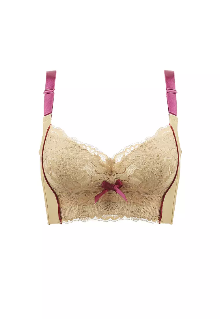 ZITIQUE Women's Floral Lace Pattern Collect Accessory Breast Push Up Bra -  Gold 2024, Buy ZITIQUE Online