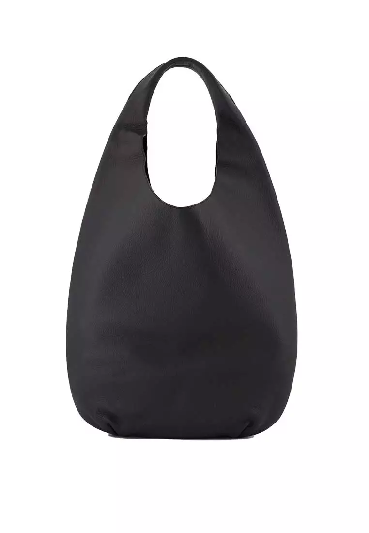 A.P.C. Le Neige Grained Leather Bag Black PXCBC-F67008