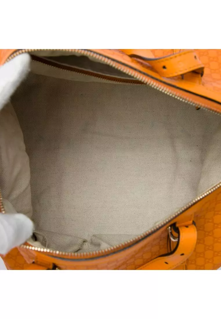 Pre-Loved Gucci Microguccissima Nice Boston Bag
