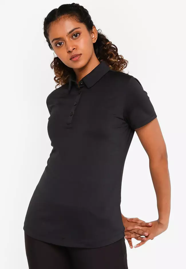 Women's under armour zinger clearance short sleeve golf polo