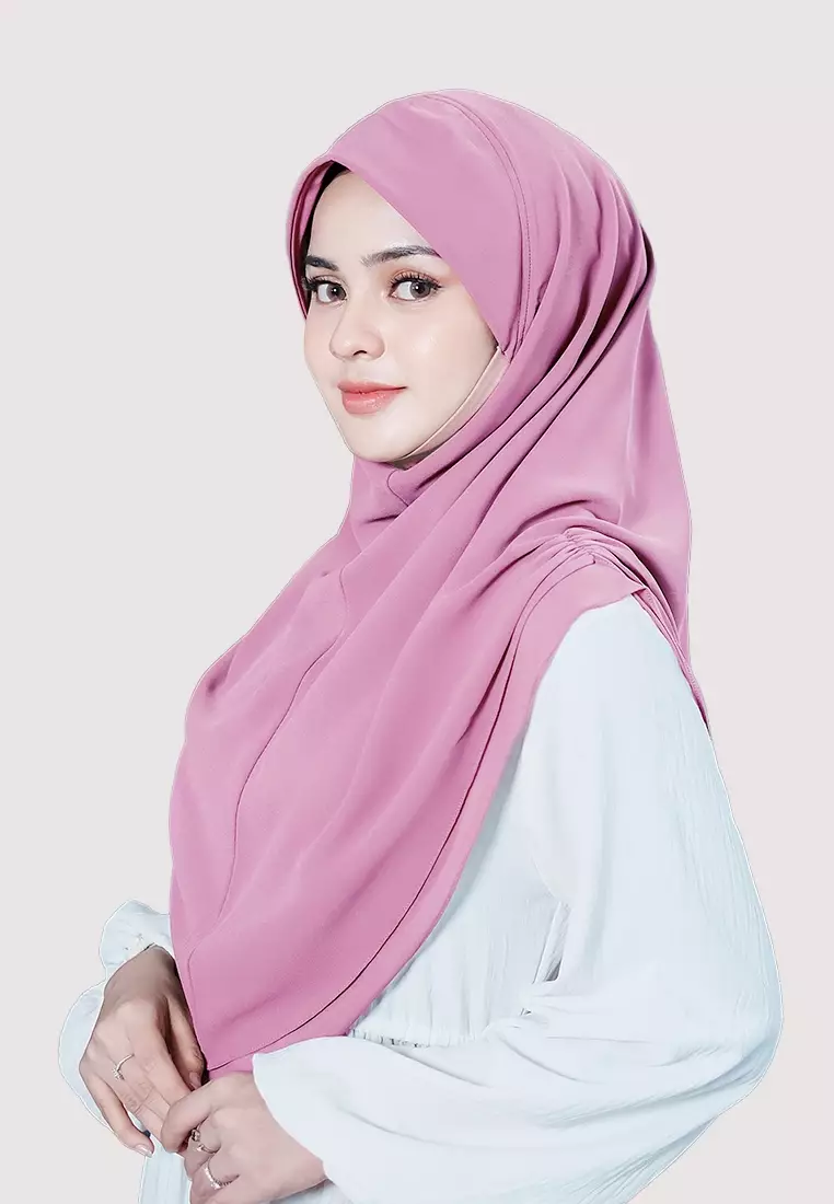 HIJAB INSTAN IRISH - PURPLISH PINK