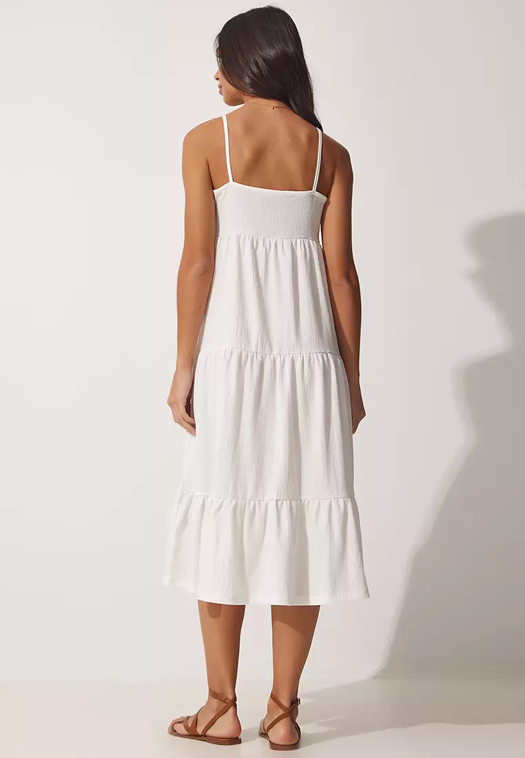 Strappy Tiered Dress