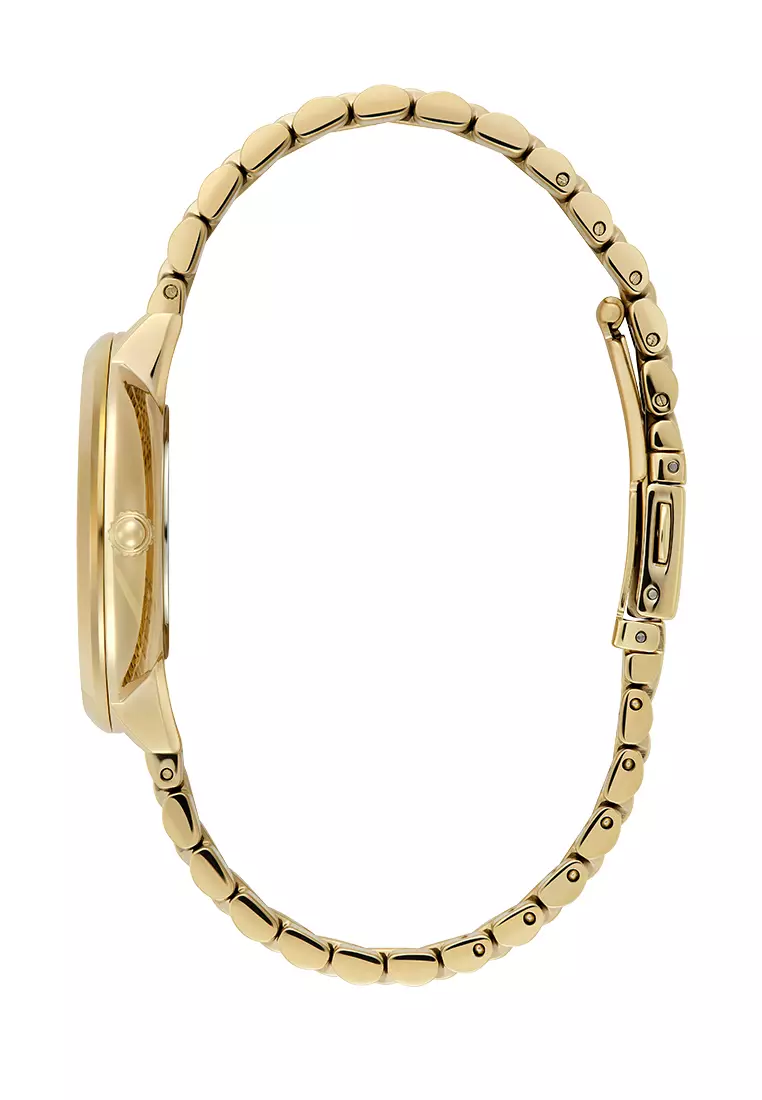 Olivia Burton 3D-Sunflower Tonal Sunray Dial Gold Bracelet 35mm - 24000252