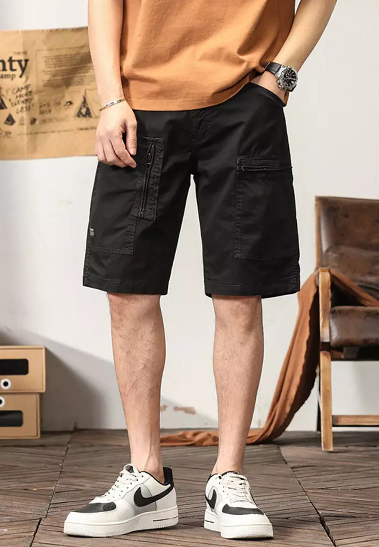 Mens black casual shorts sale