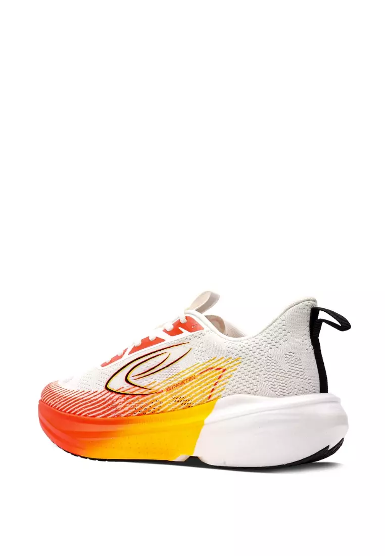910 Nineten Aurorun City Sepatu Lari - Putih/Hitam/Jingga/Kuning