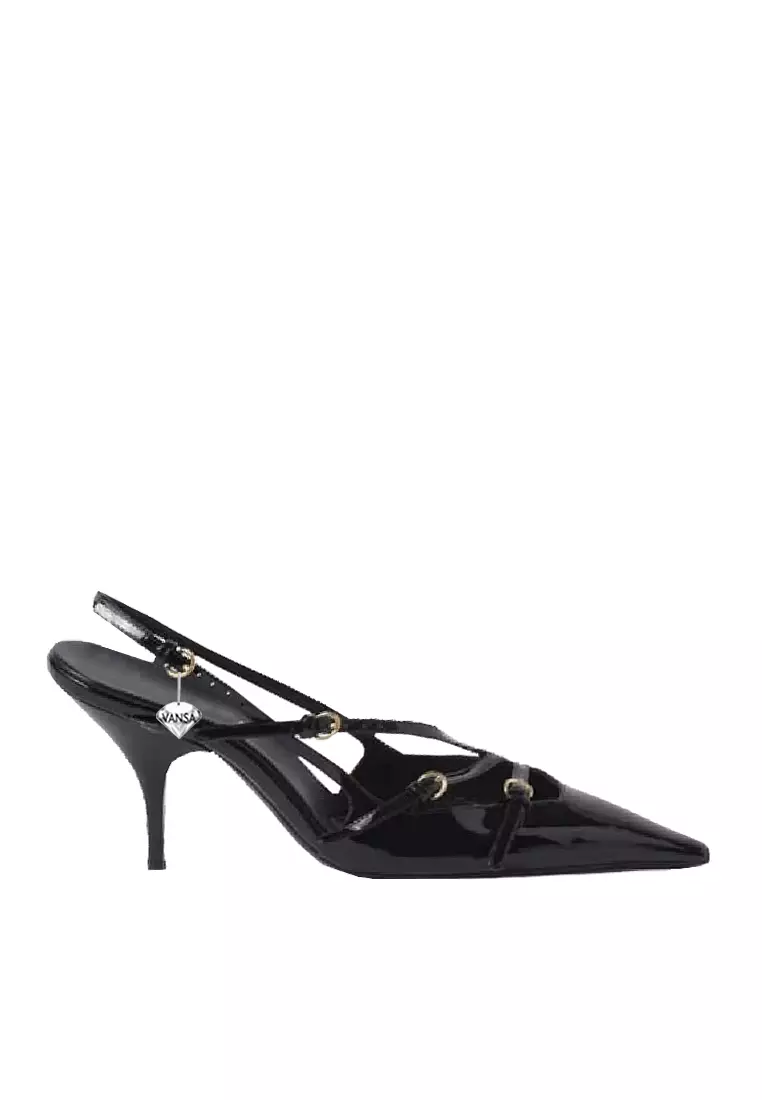 Discount on Twenty Eight Shoes  shoes - SKU: VANSA Fashion Patent Buckle Mid Heel VSW-H-6560.7