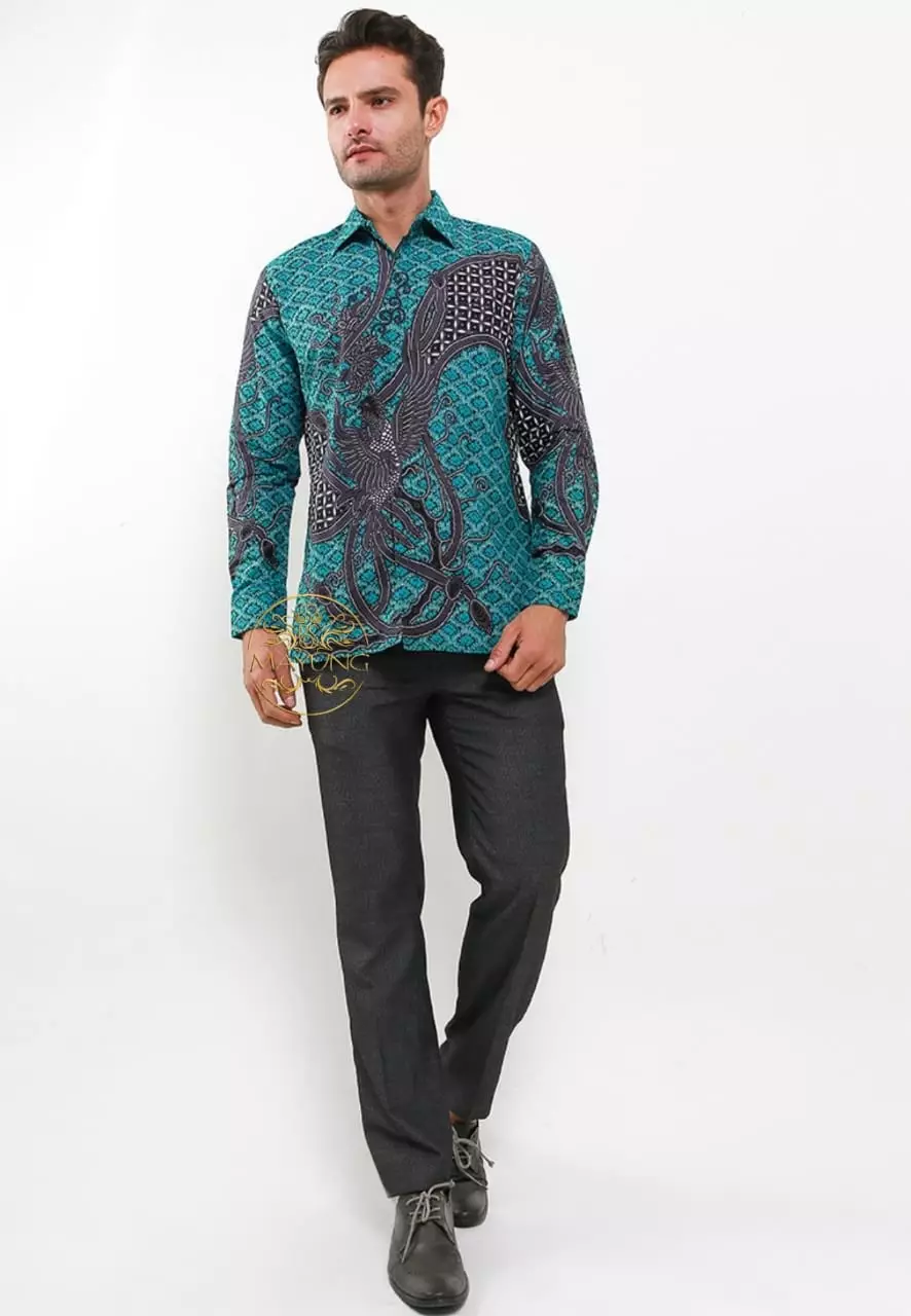 Myrta Kemeja Batik Pria Premium Slimfit Modern Lengan Panjang