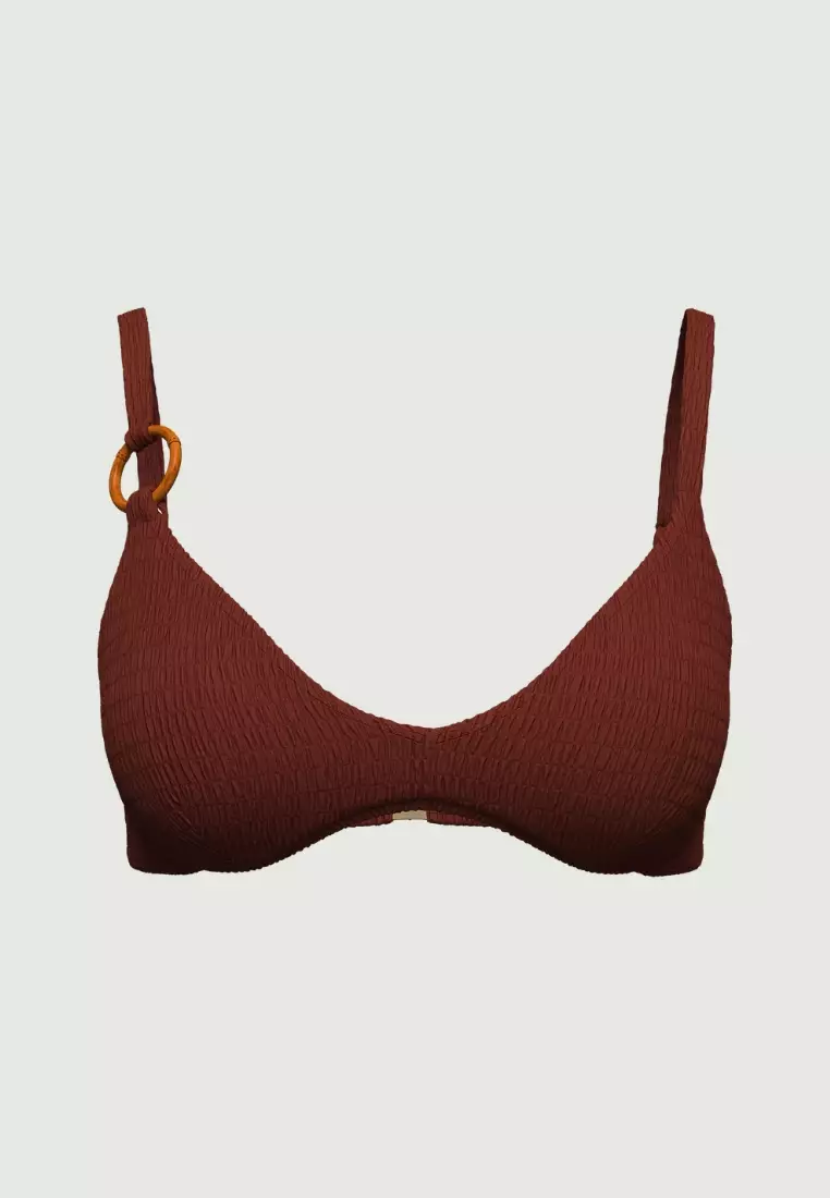 Tropadelic Texture Earth Bamboo Ring Bikini Top