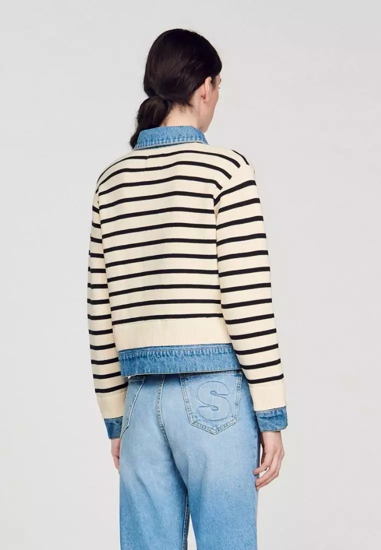 Sandro hot sale striped sweater