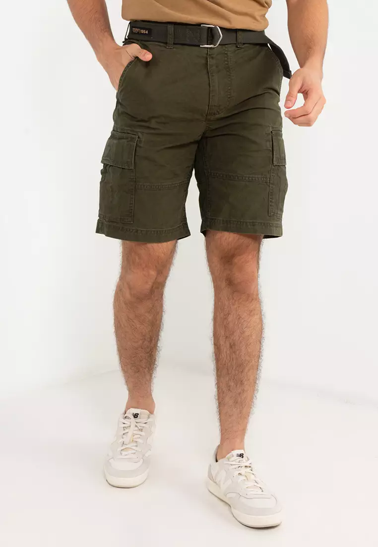 Men's Organic Cotton Core Cargo Shorts in Authentic Khaki