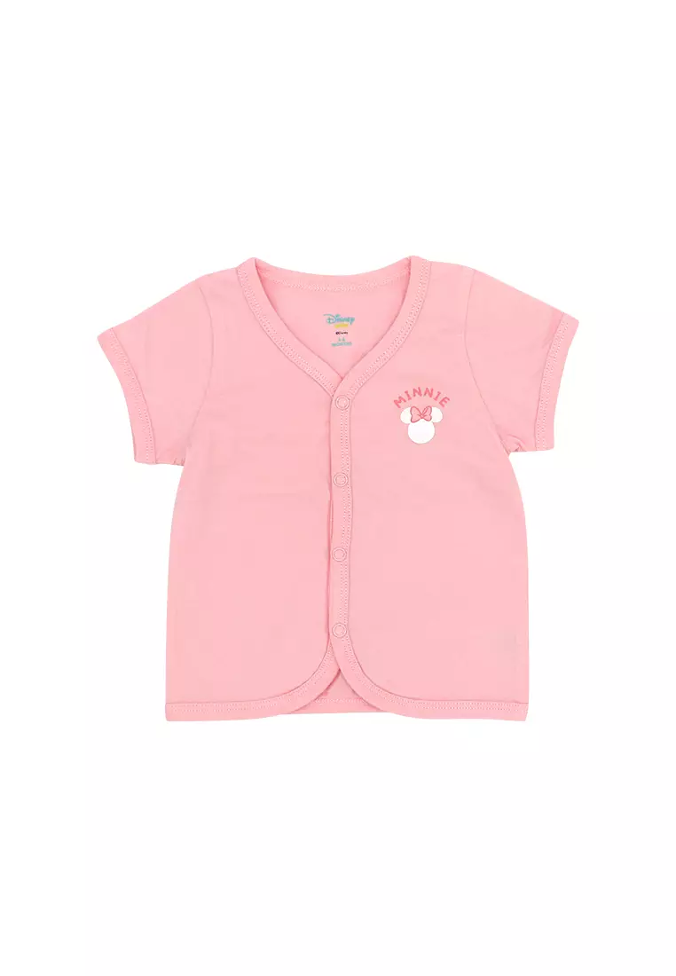 Baby Girl Licensed Newborn Essentials Short Sleeve Button-down Shirt Pack of 2