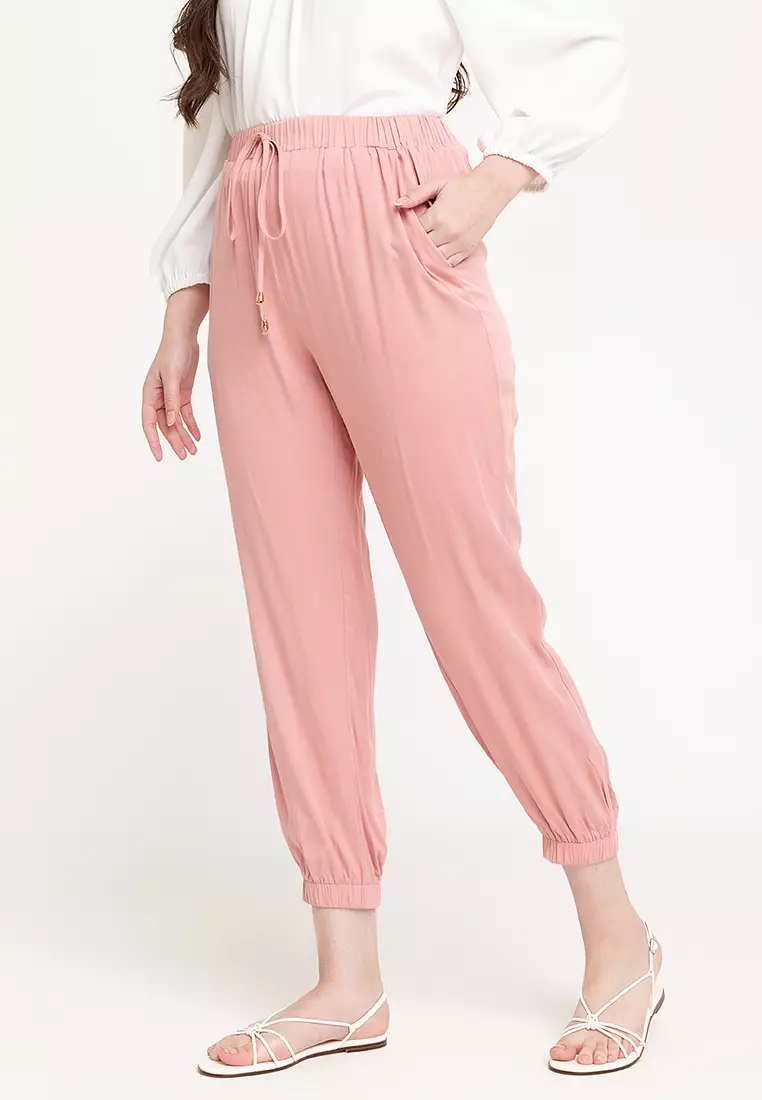 Chie Elastic Waist Relaxed Pants