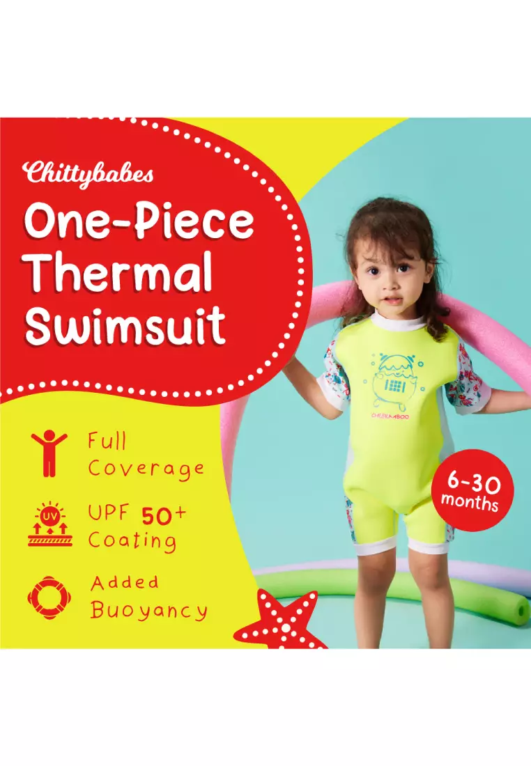 Buy Cheekaaboo Wobbie Kids Thermal Swimsuit in LIGHT GREEN 2024