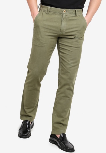 Buy Brooks Brothers Red Fleece Linen Cotton Pants Online On Zalora