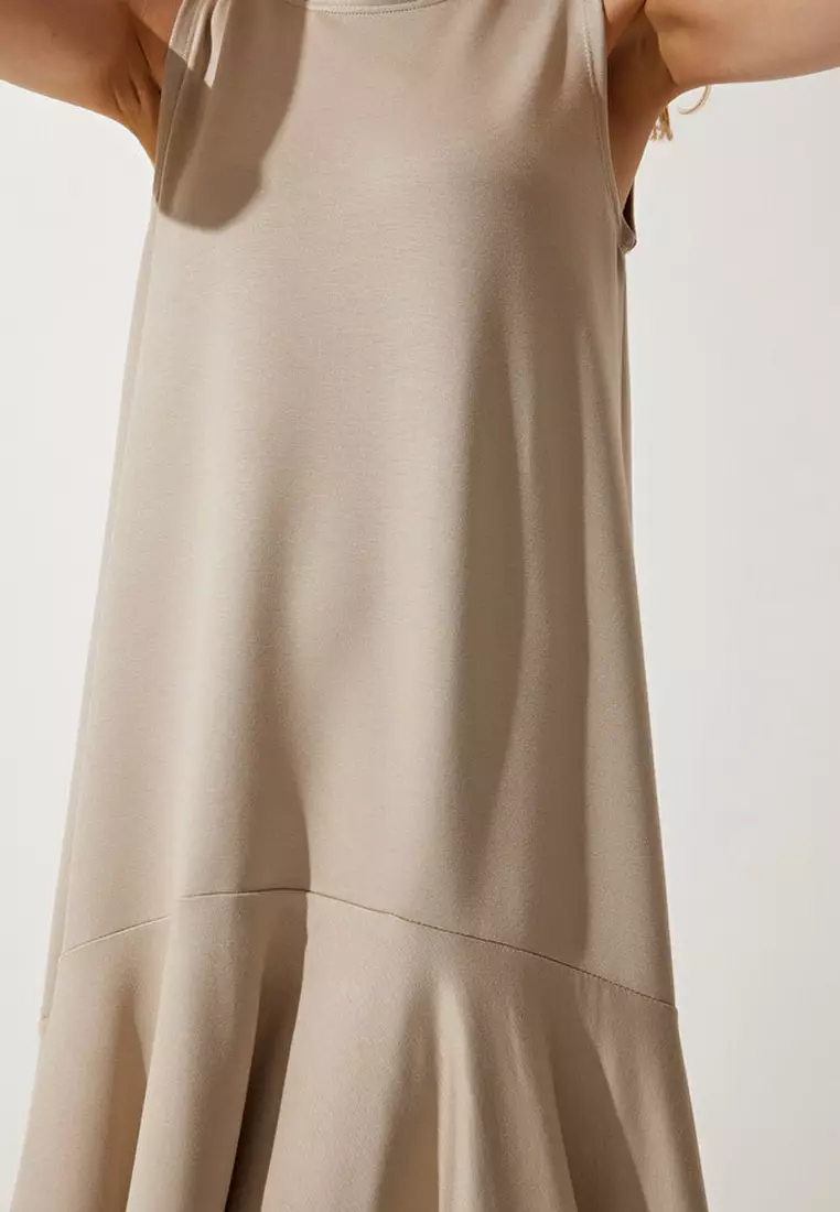 Knitted Flounce Bell Dress