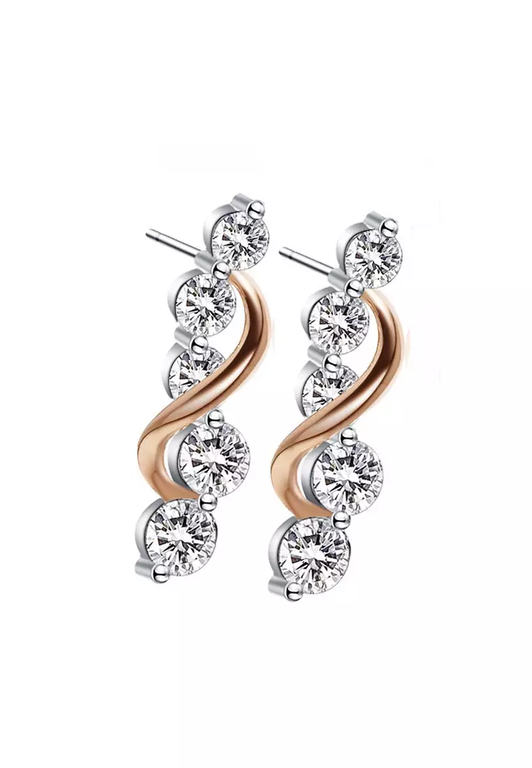 Vine Earring - Anting Crystal by Her Jewellery