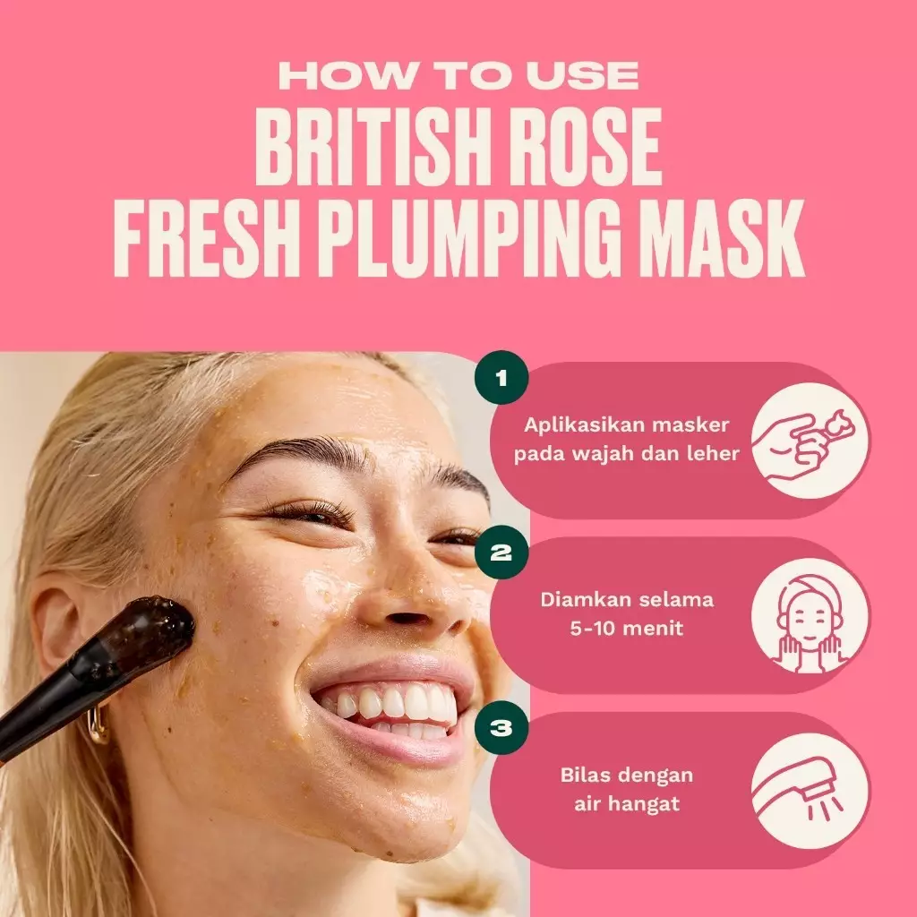 The Body Shop British Rose Fresh Plumping Mask 15Ml