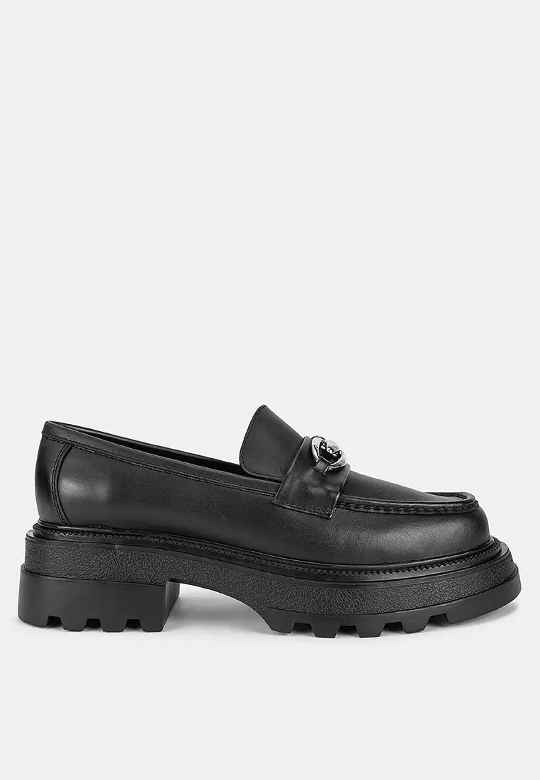 Tatum Black Loafers