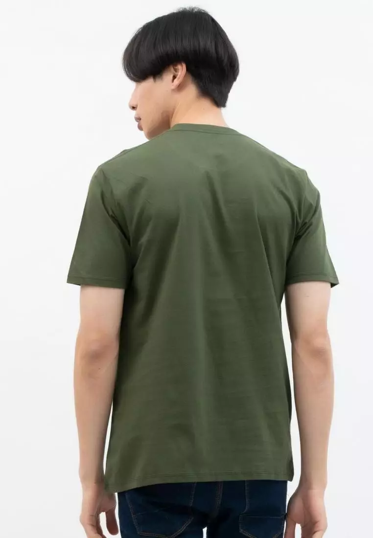 Kaos Polos Pria Premium Katun Combed Lengan Pendek Army