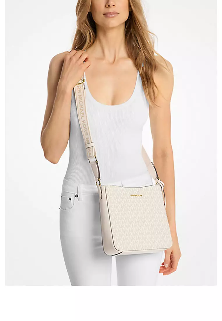 Jet Set Travel Small Signature Logo Messenger Bag