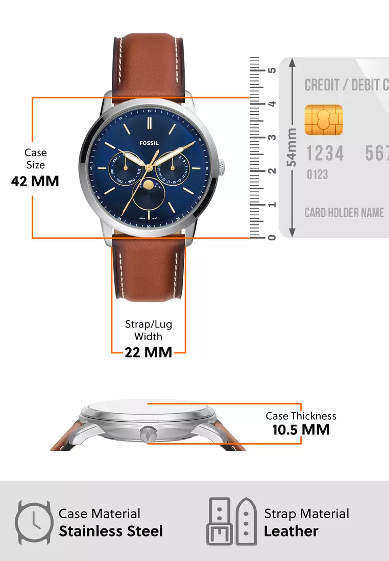 Fossil Neutra Minimalist Brown Watch FS5903