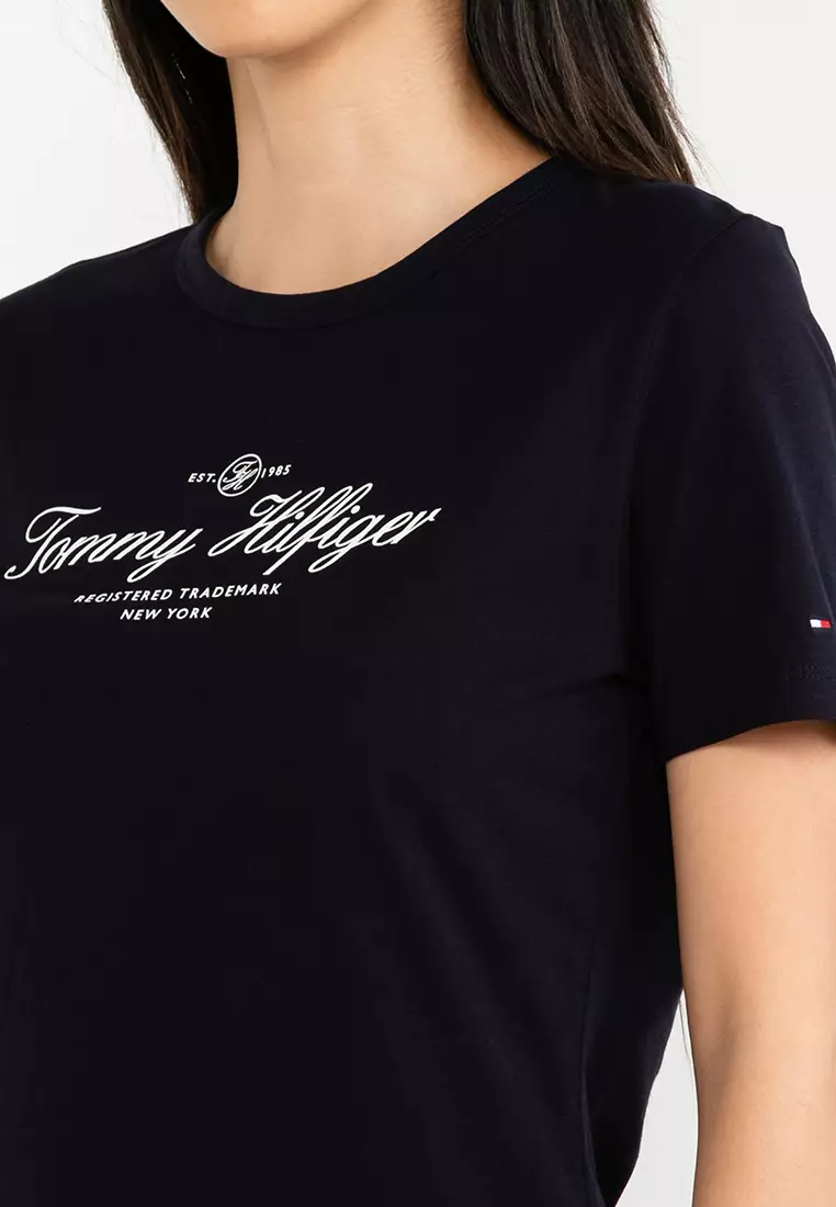 tommy hilfiger script t shirt