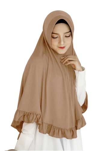 Hijab Bergo Warna Milo 