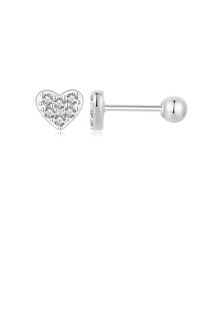 Cute stud earrings sterling silver sales