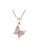 Air Jewellery gold Luxurious Nathalie Butterfly Necklace In Rose Gold 20095AC902DCD4GS_1