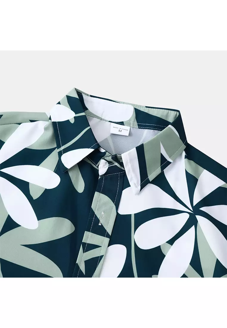 Hawaiian Print Short-Sleeved Shirt YL-C270