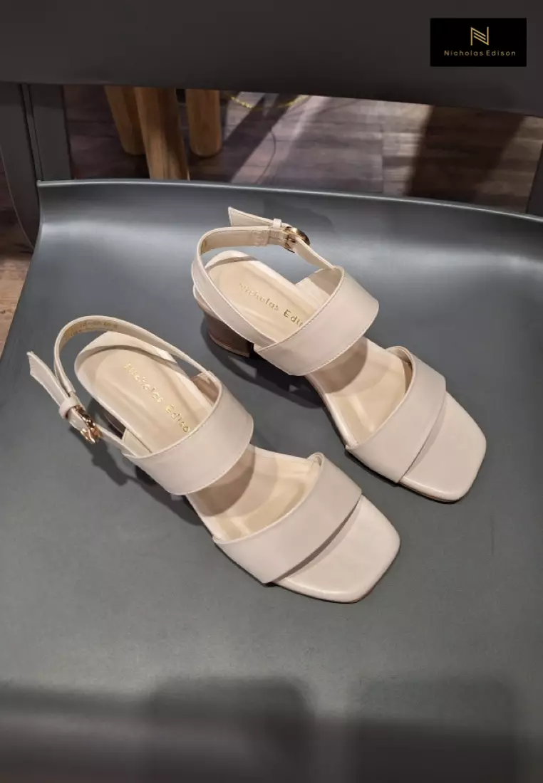 Nicholas Edison Heel Aiko Cream