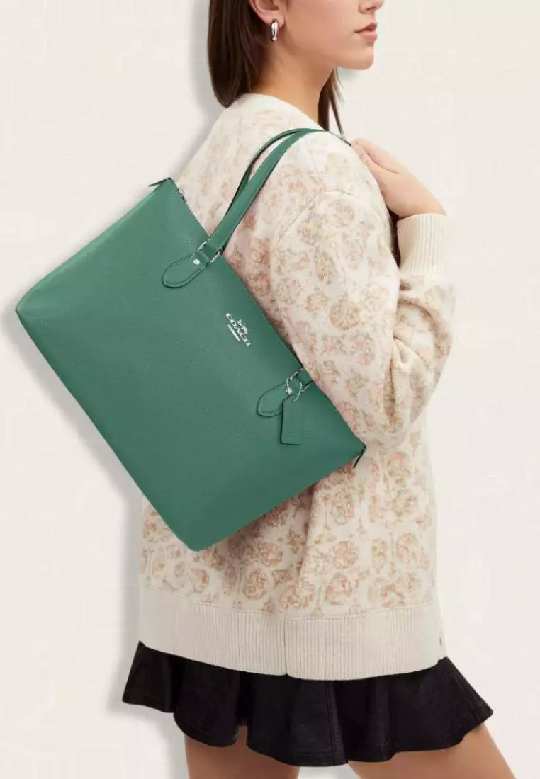 Coach Gallery Tote Bag Bright Green