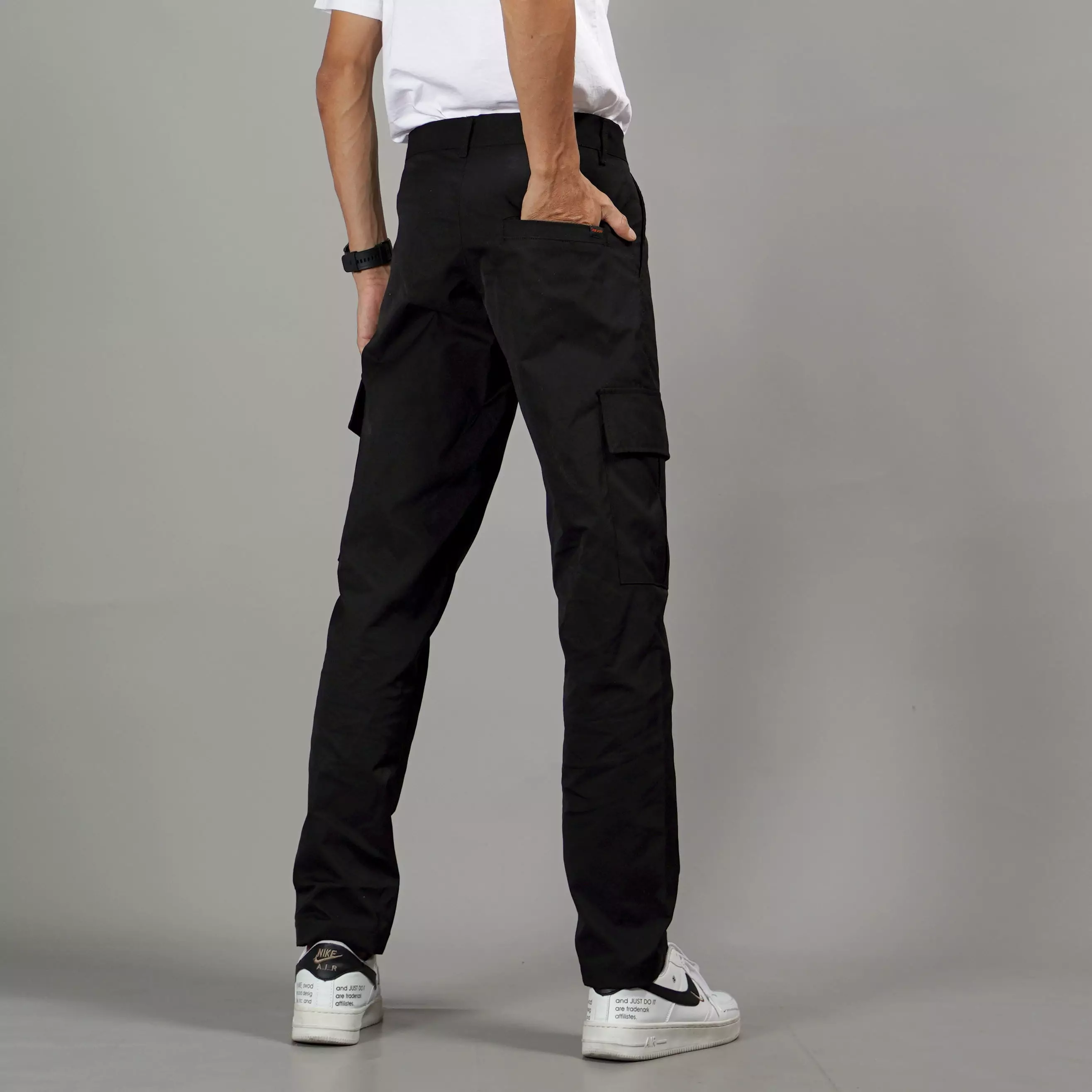  RAYMOND Celana Tactical Celana Cargo Pria Cargo Pants Pria - HITAM