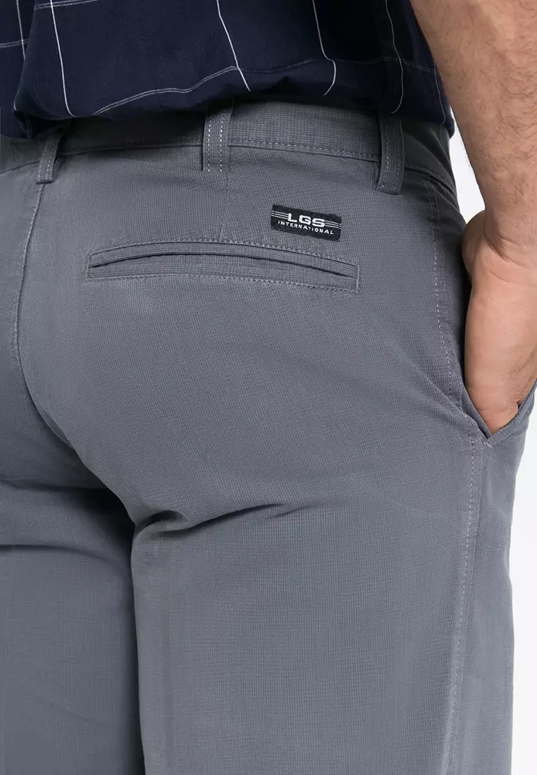 LGS - Celana Panjang Casual Pria Abu-Abu Regular Fit CCT.501.027.004.C