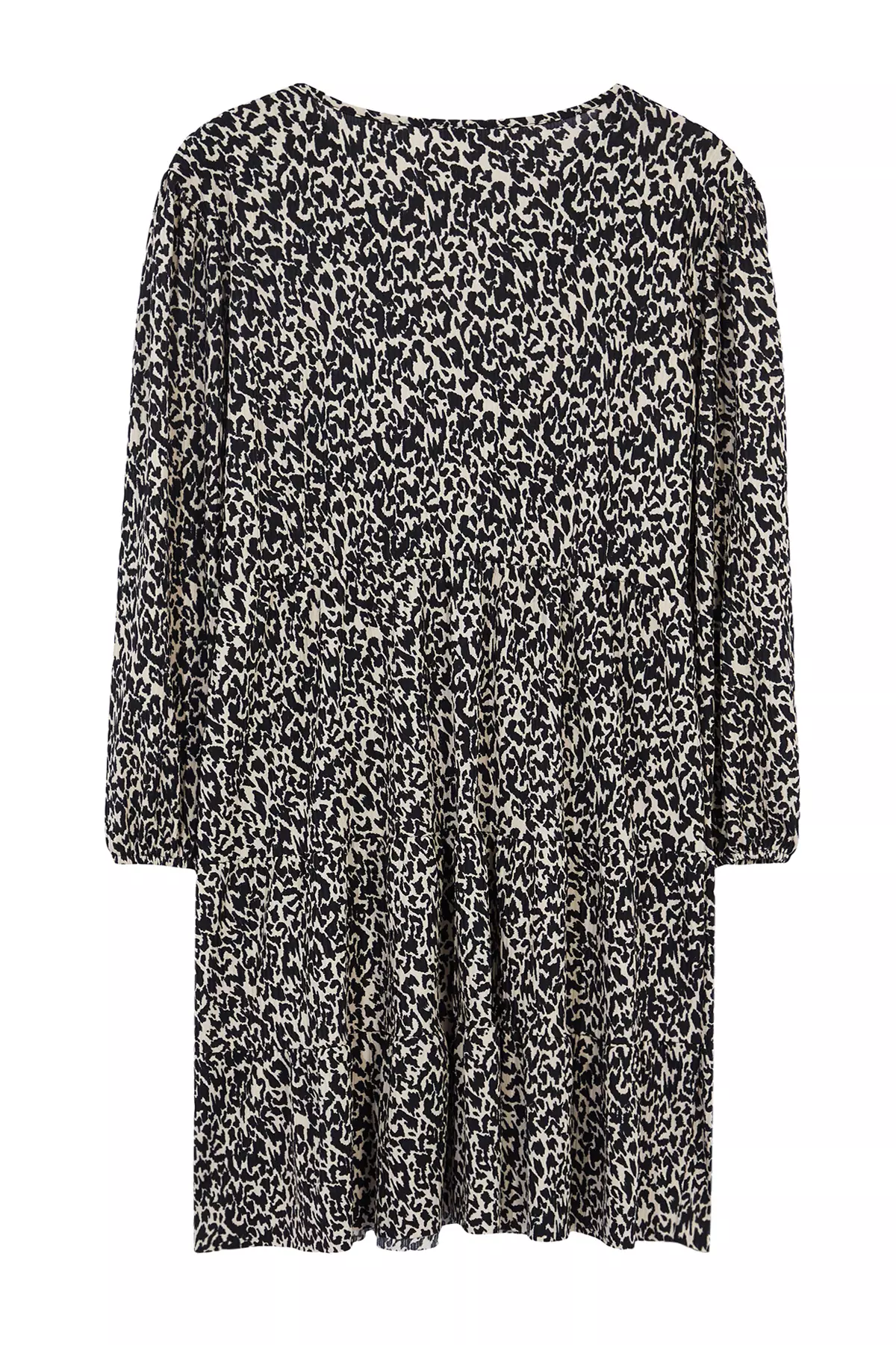 Leopard Print A-Line Mini Knitted Dress - Plus Size Tbbaw23Ah00003