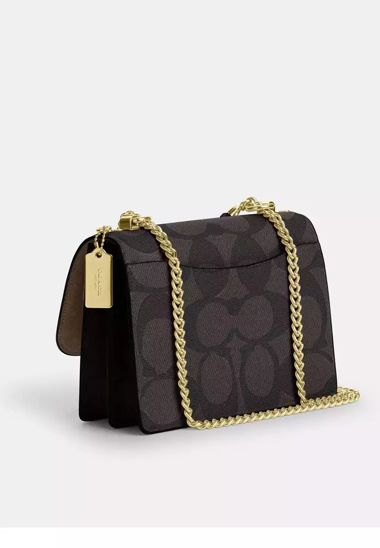 Klare Crossbody Bag In Blocked Signature Canvas