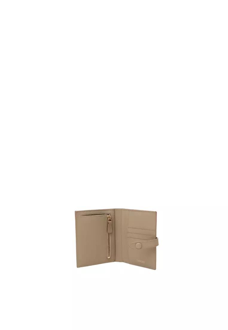Snap Button Wallet - Milkshake Latte