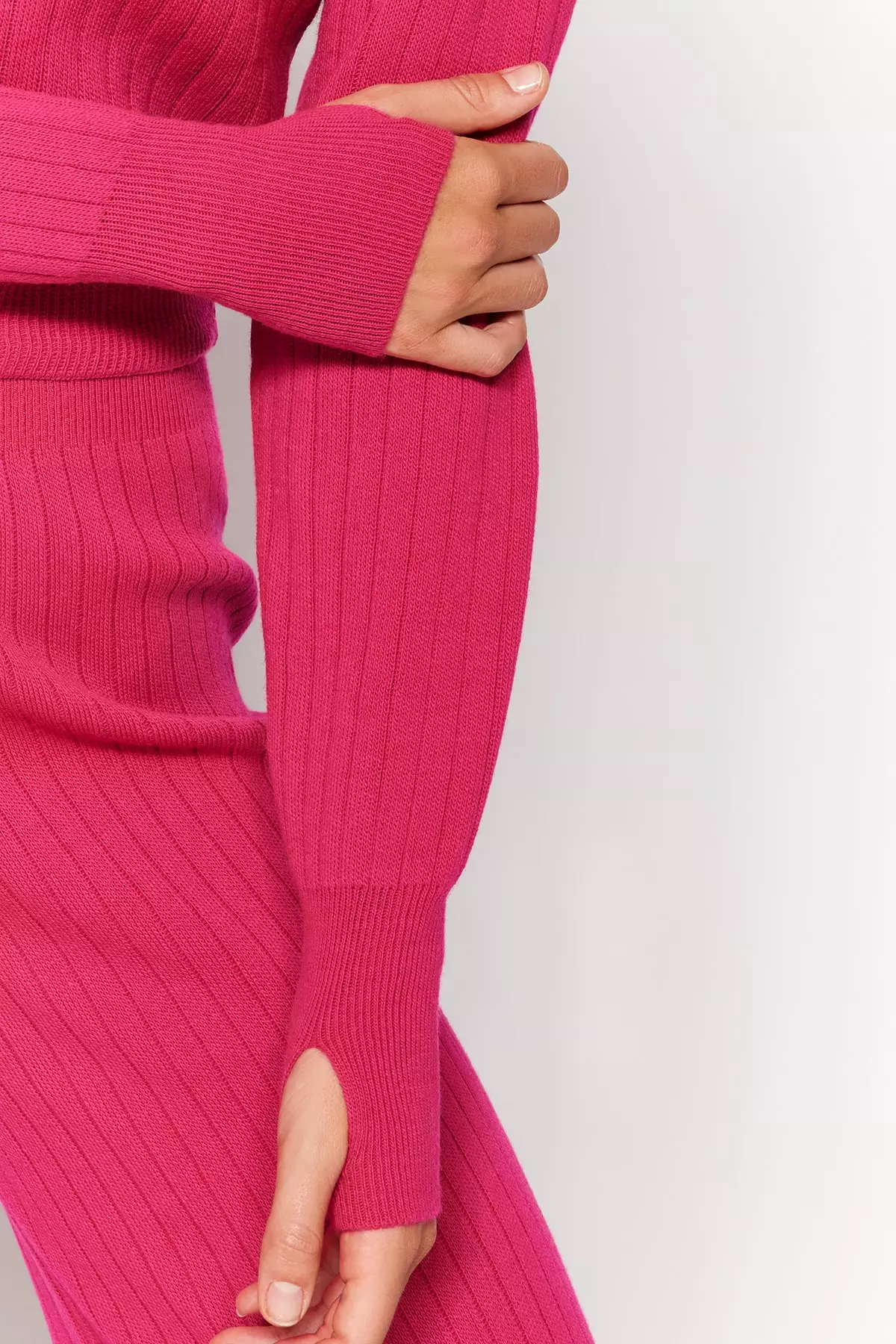 Crop Sweater Top and Pants Set